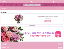 Tablet Screenshot of cathysflowersandtreasures.com